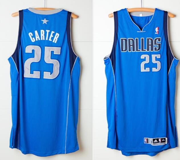 Men's Dallas Mavericks #25 Vince Carter Blue 2020 Stitched Jersey